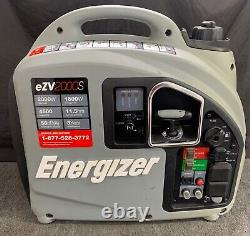 Générateur onduleur à essence portable Energizer eZV2000S - Moteur silencieux 2000W de crête, 1600W de puissance nominale.