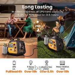 Générateur onduleur portable silencieux de 3500 5500 watts pour la maison et le camping-car