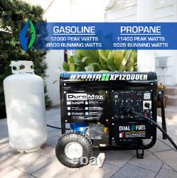 Générateur portable à double carburant gaz propane DuroMax XP 12000EH de 12 000 watts