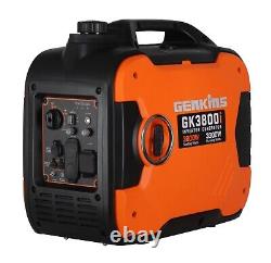Genkins 3800 Watt Générateur D'onduleur Portable Ultra Silencieux Rv Prêt Gaz Alimenté