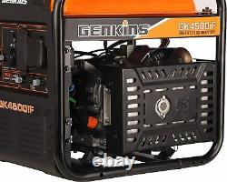 Genkins 4.500-watt Super Silencieux Portable Rv Prêt Gaz Générateur D'onduleur Alimenté