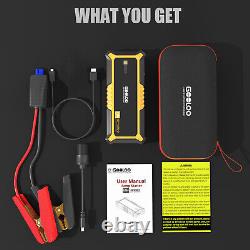 Gooloo 4000a Auto Jump Starter Power Bank Batterie Booster Portable Lithium 12v Us