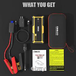Gooloo Auto Jump Starter 4000a Batterie Chargeurs Booster 12v Power Bank Portable