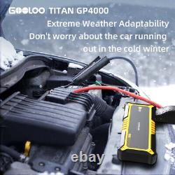Gooloo Auto Jump Starter Power Bank 26800mah Chargeur De Batterie Portable 12v 4000a