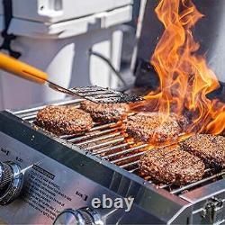 Grill à gaz propane de table pour la cuisine de camping en plein air portable avec couvercle de voyage