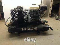 Hitachi 8 Gal Compresseur D'air 5,5 CV Honda Gas Powered Portable Brouette Utilisé