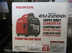 Honda Eu2200i 2200 Watts Super Gaz Silencieux Générateur Inverter Portable Powered
