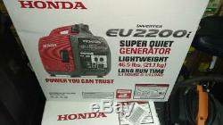 Honda Eu2200i 2200 Watts Super Gaz Silencieux Générateur Inverter Portable Powered