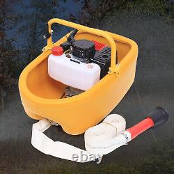 Moteur de pompe à eau portable pour l'irrigation avec tuyau d'eau en toile et alimentation au gaz de qualité.