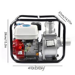 Pompe à eau à essence, 7,5 HP 210CC 3 Pompe à eau portative semi-déchets à essence US