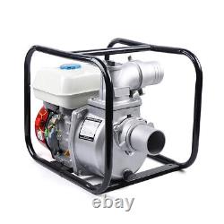Pompe à eau à essence, 7,5 ch 210CC 3 Portable Gas Power Semi-Trash Water Pump US