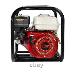 Pompe à eau à essence commerciale de 2 pouces avec moteur de 212CC 6.5HP, portable et à essence