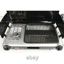 Portable Outdoor Propane Gas Camping Stove 2-burner Camp Cooker Grill Tabletop