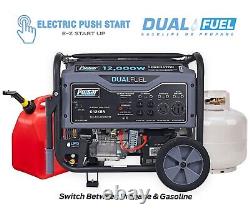 Pulsar 12000 Watt Portable Double Carburant Propane / Générateur De Gaz Démarrer Électrique G12kbn