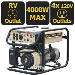Sportsman Sandstorm 4,000-w Portable Rv Ready Gas Powered Generator Home Backup