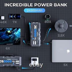 Topdon Universal Voiture Jump Booster Booster Booster Box Power Bank Chargeur De Batterie
