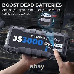 Topdon Universal Voiture Jump Booster Booster Booster Box Power Bank Chargeur De Batterie