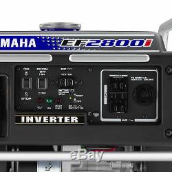 Yamaha Ef2800i 2800 Watt Gas Powered Inverter Accueil Rv Portable Générateur D'énergie